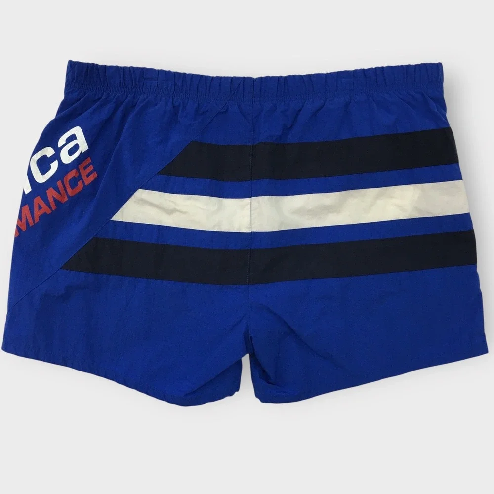 Vintage Nautica Men's Size Large Swim Trunks Blue Striped Swimwear‎ Shorts